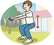 イラスト：体を動かす