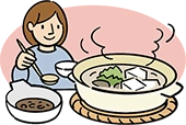 イラスト：栄養素の過不足を補う