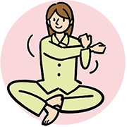 イラスト：ストレッチング